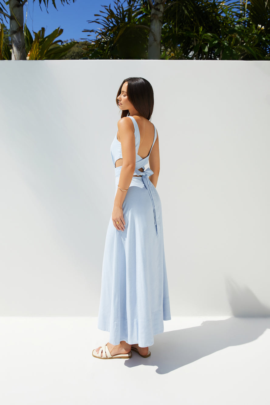 Coastal Glow Maxi Dress Blue-Seaa Fashion