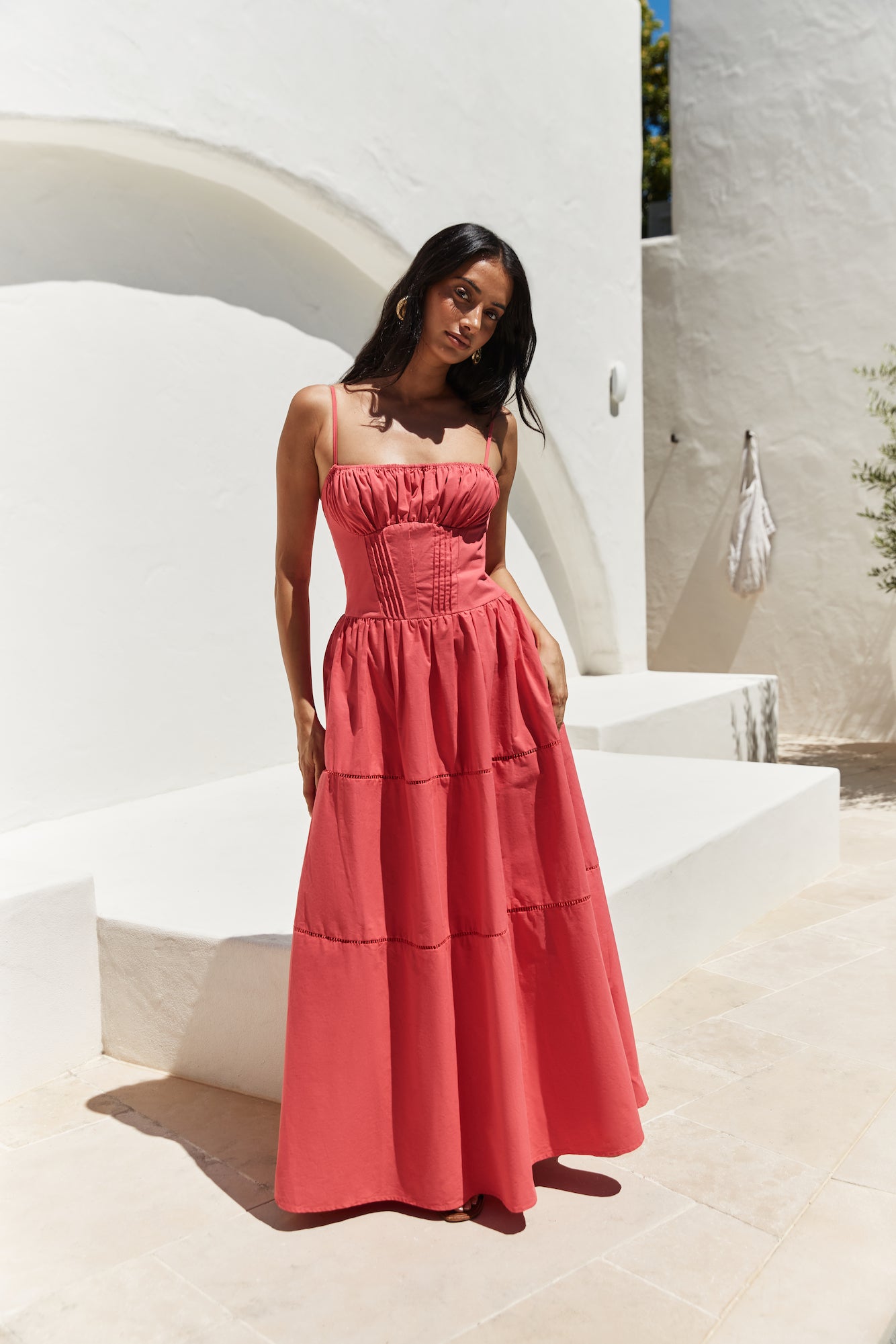 Mandy More Maxi Dress Red-Seaa Fashion