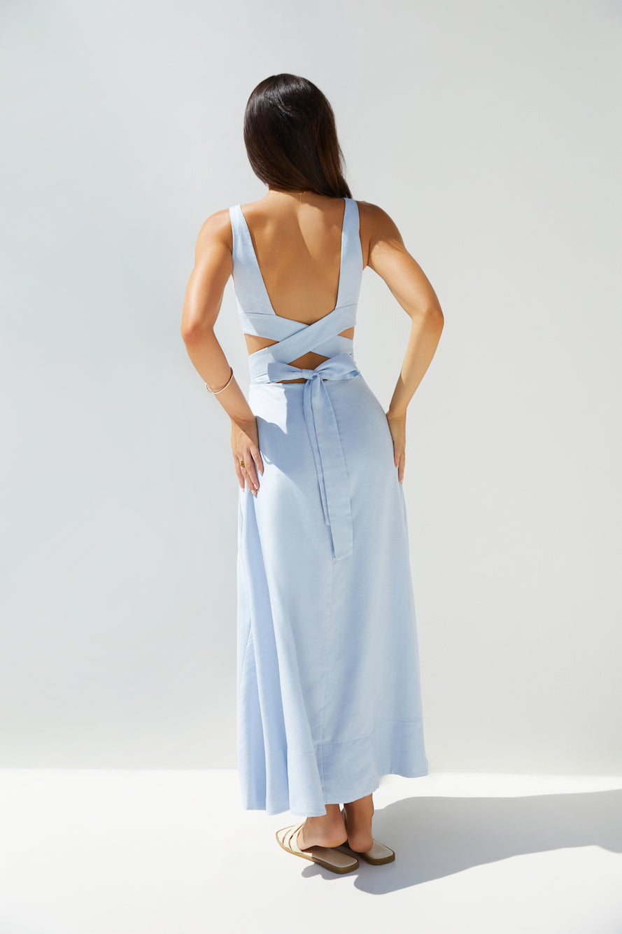 Coastal Glow Maxi Dress Blue-Seaa Fashion