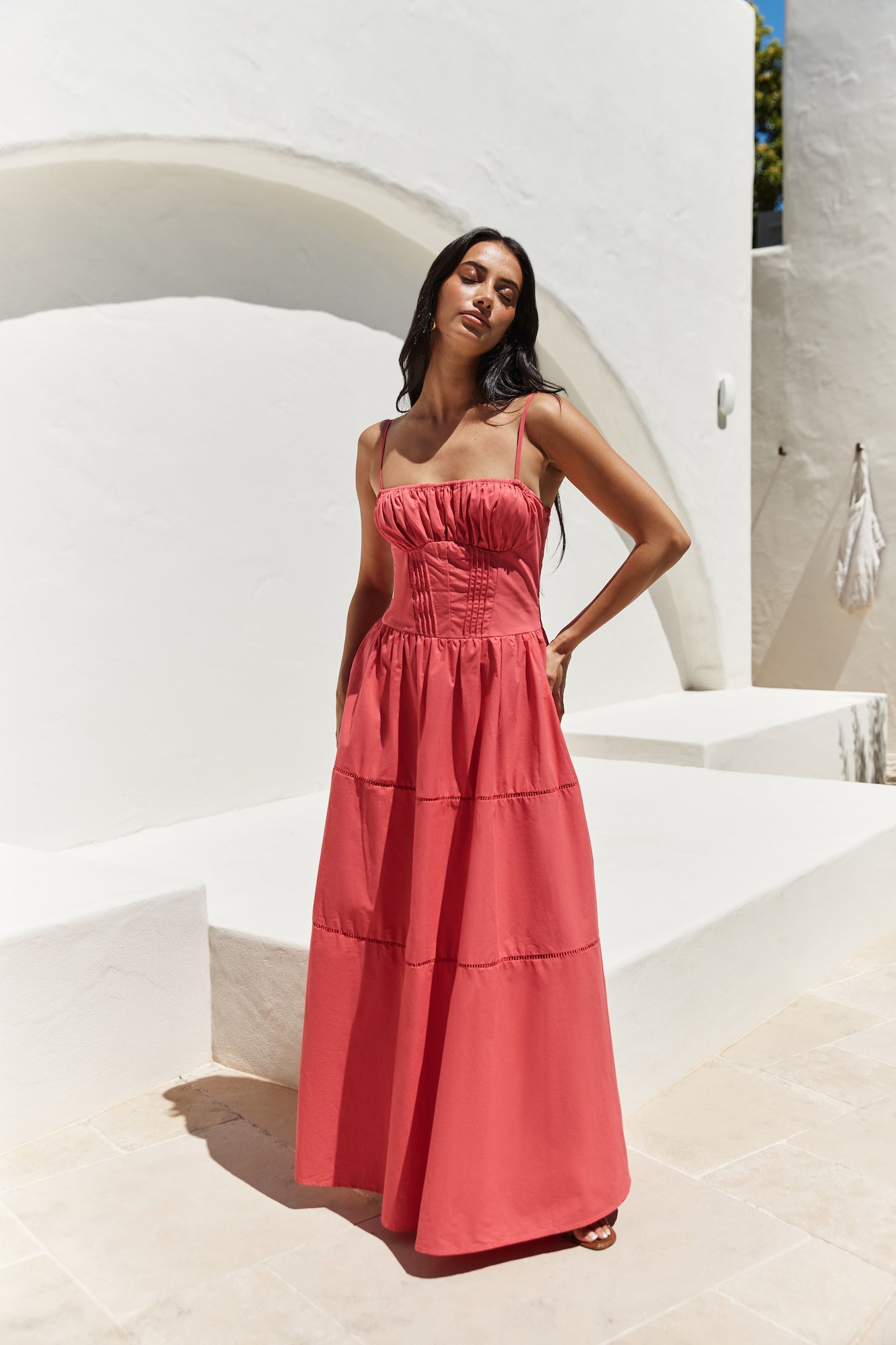 Mandy More Maxi Dress Red-Seaa Fashion