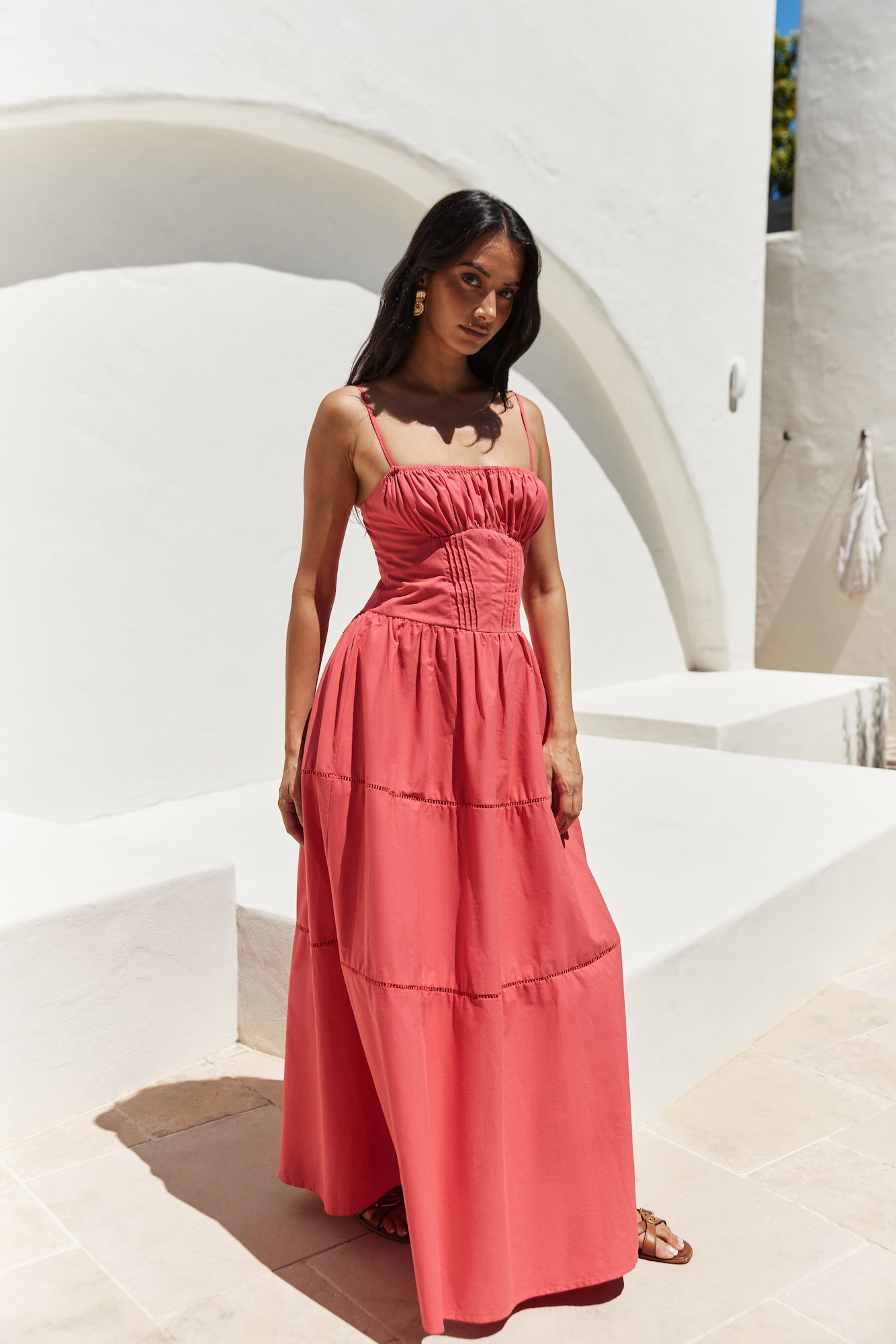 Mandy More Maxi Dress Red-Seaa Fashion