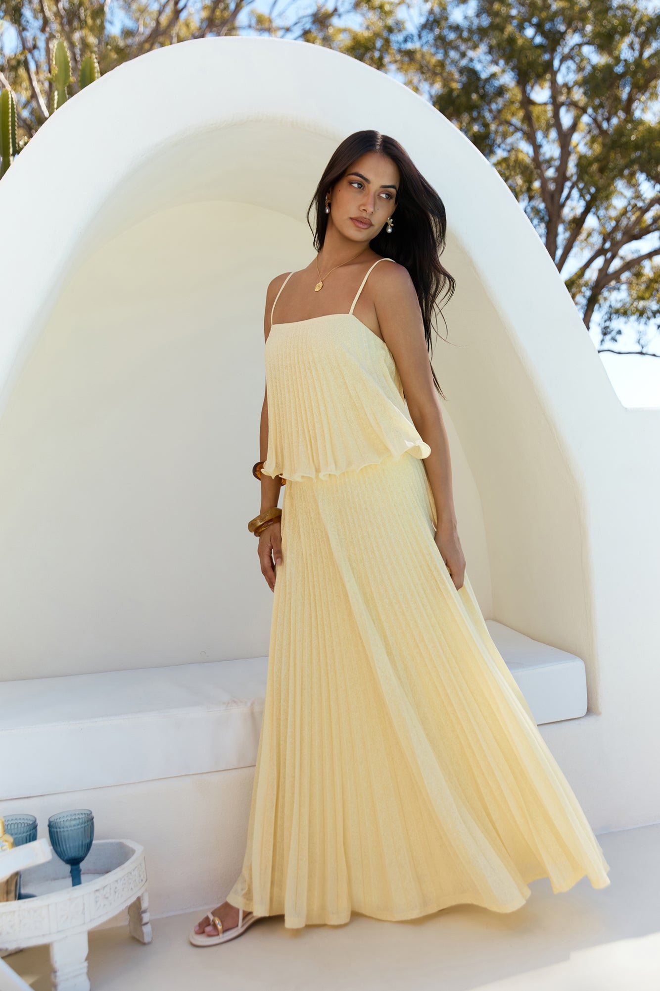 Basking Sunshine Maxi Skirt Yellow-Seaa Fashion