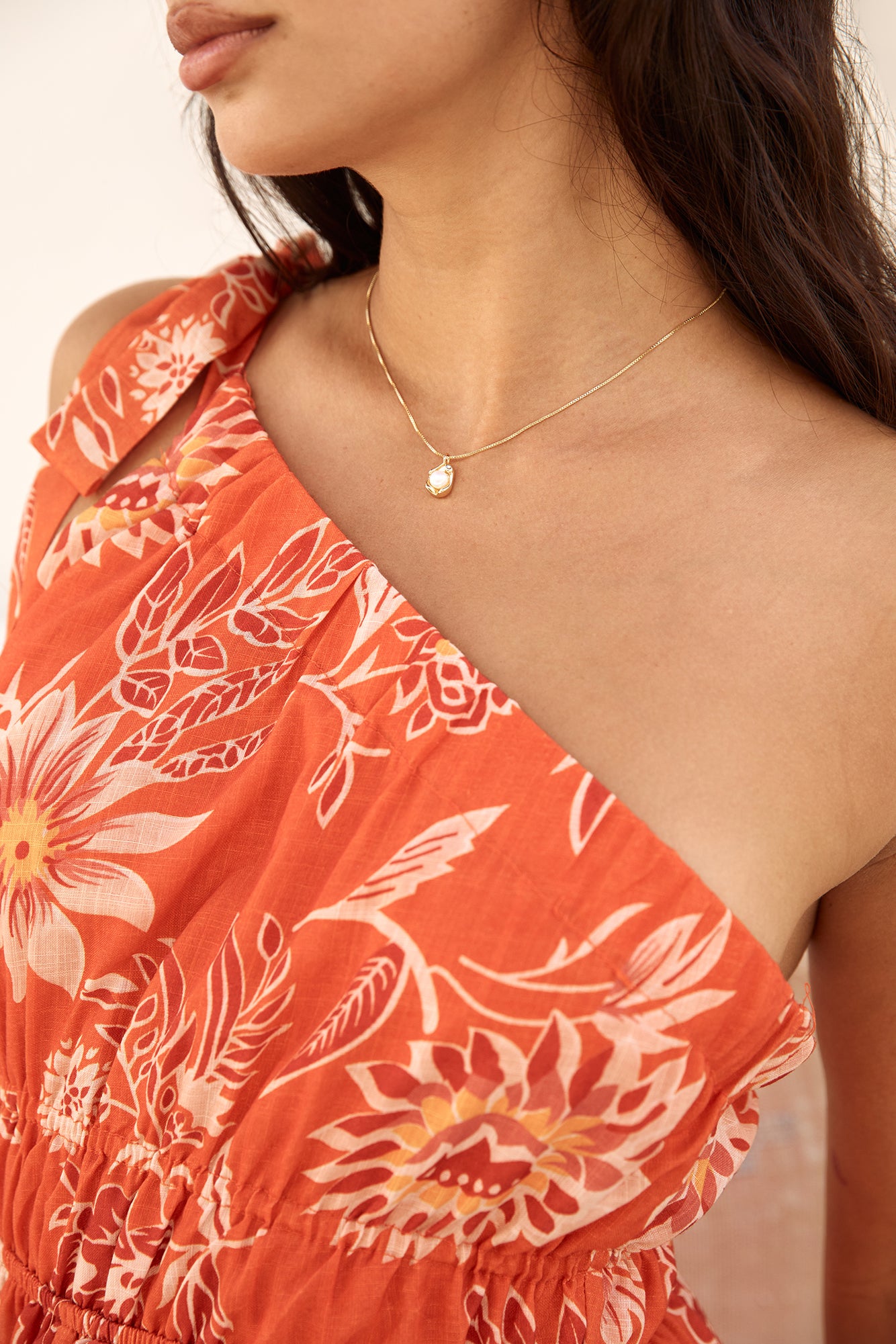 14k Gold Plated Island Near Necklace Gold-Seaa Fashion