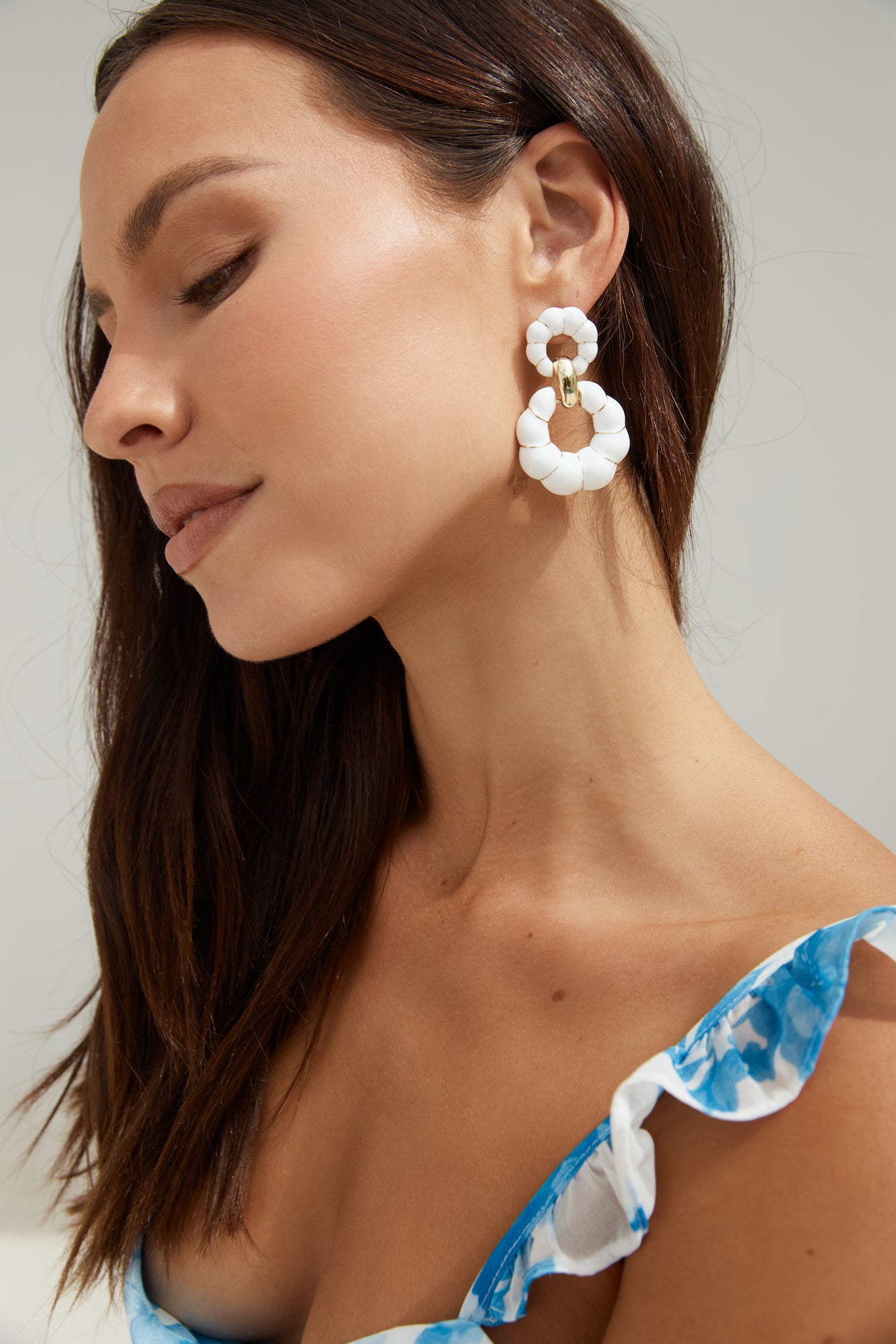 18k Gold Plated Sandy Shores Earrings Gold-Seaa Fashion