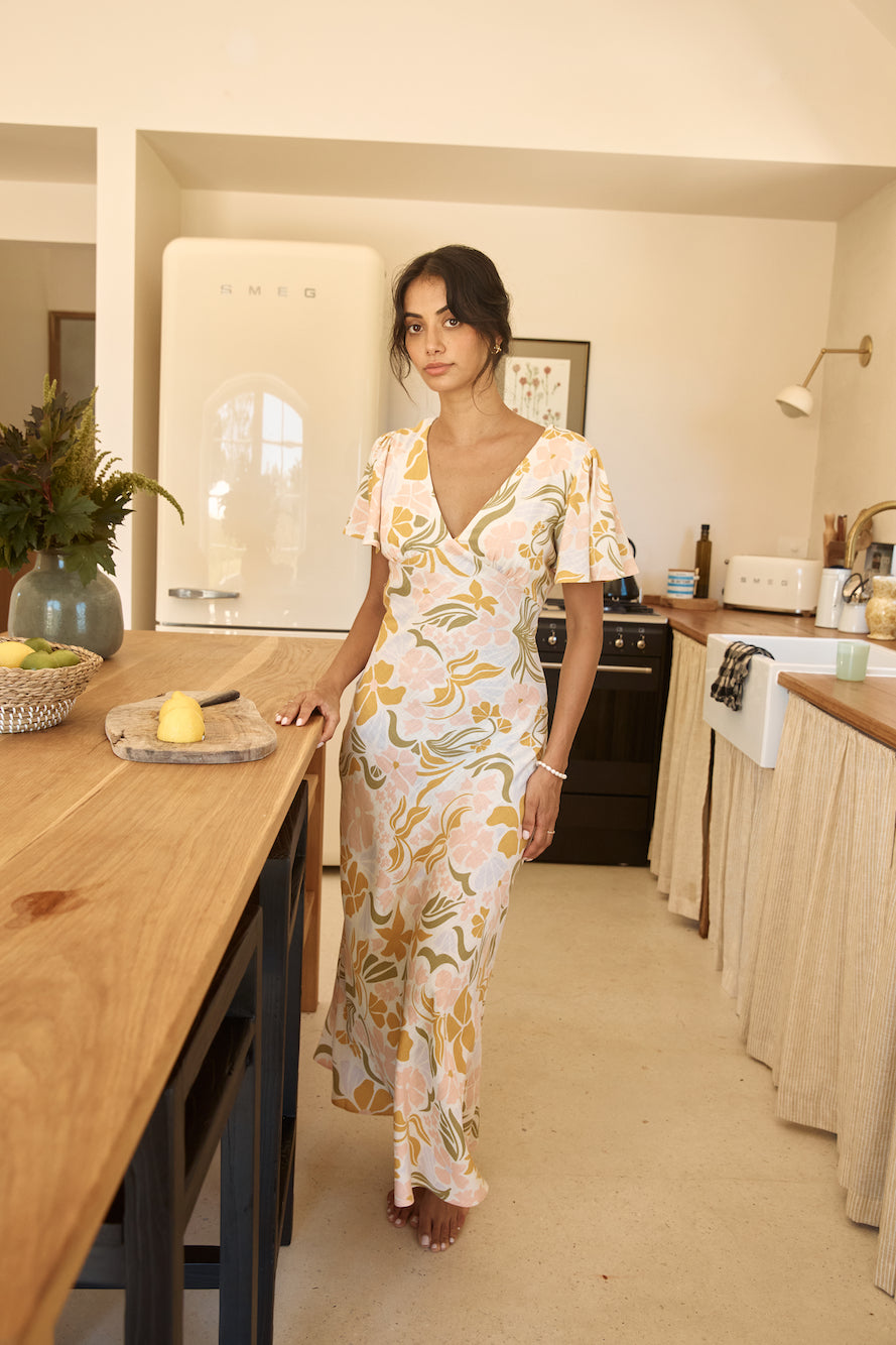 Lights On Midi Dress Multi-Seaa Fashion