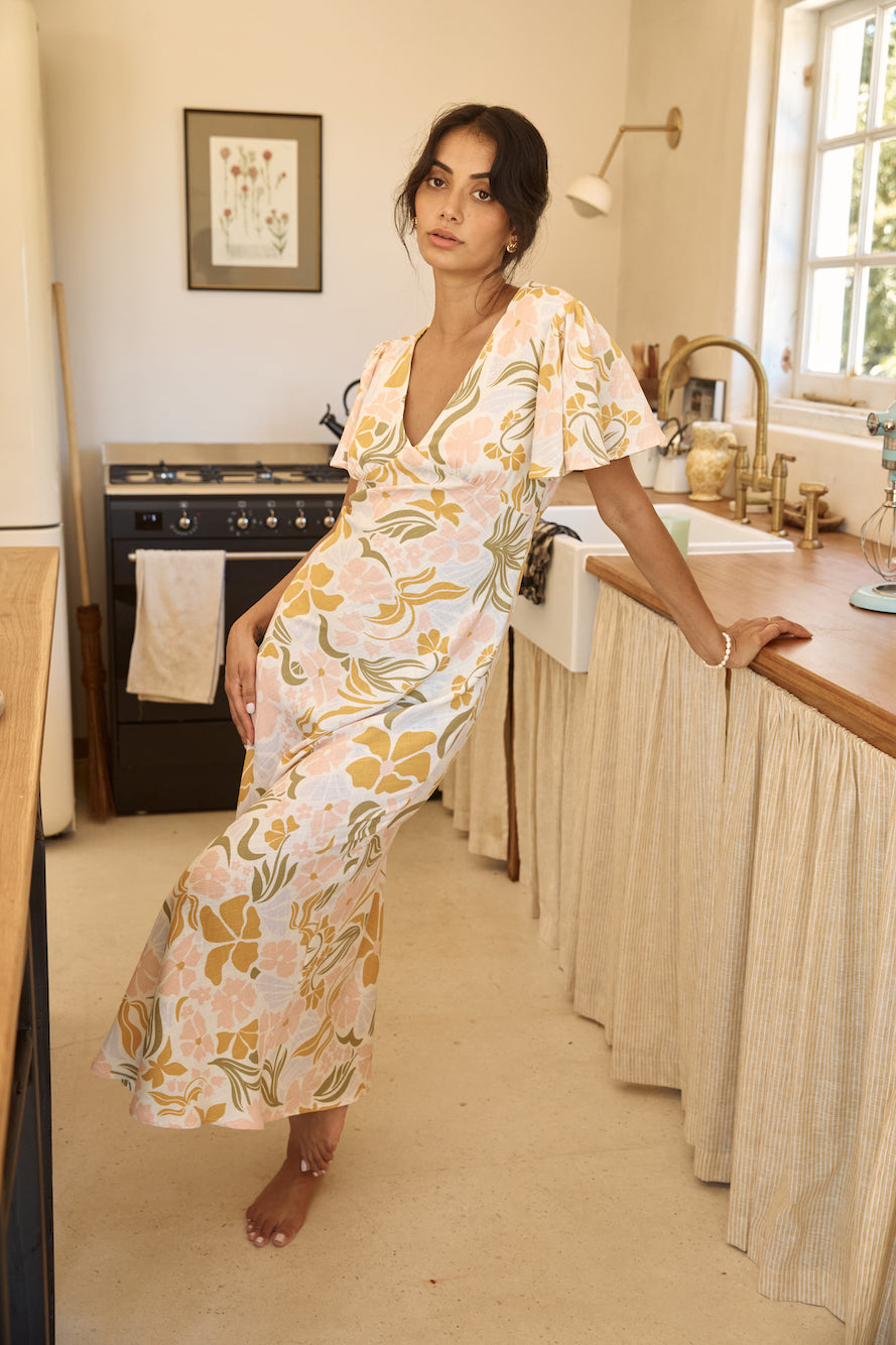 Lights On Midi Dress Multi-Seaa Fashion