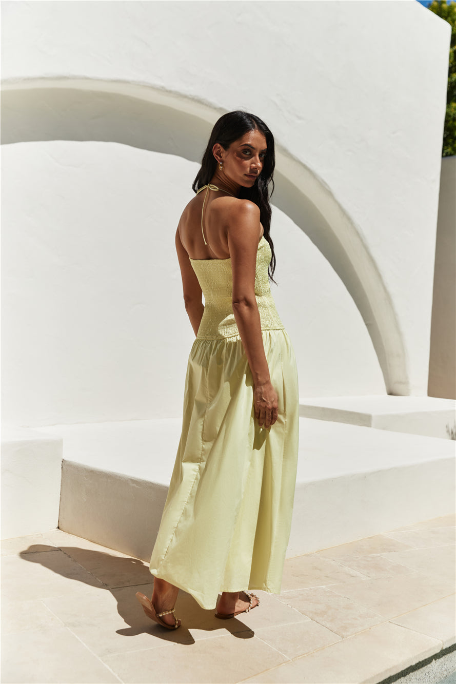 Blessed Destiny Maxi Dress Yellow-Seaa Fashion