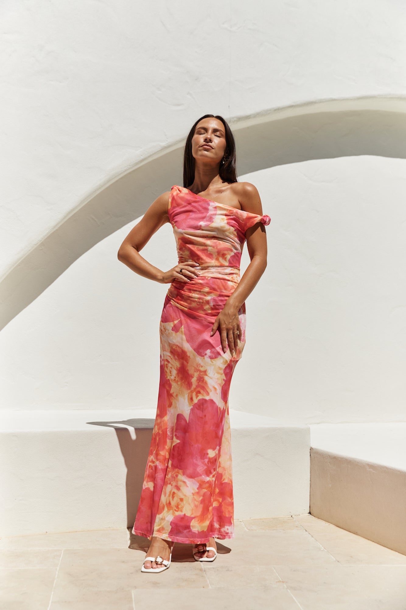 Mimosa Moment Maxi Dress Pink-Seaa Fashion