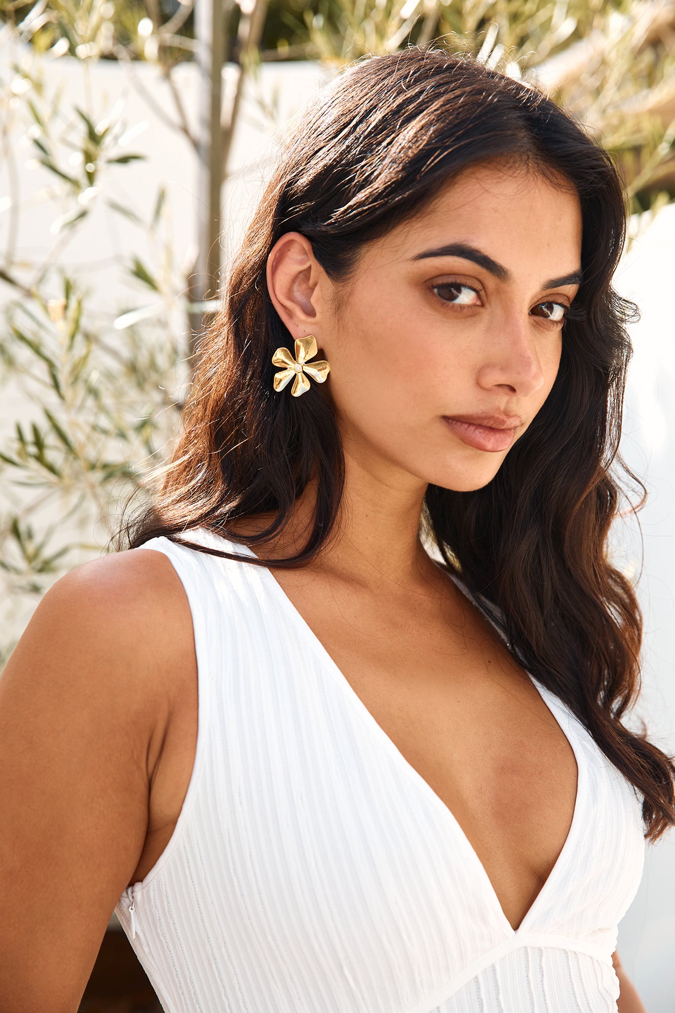 18k Gold Plated Blossom Love Earrings Gold-Seaa Fashion