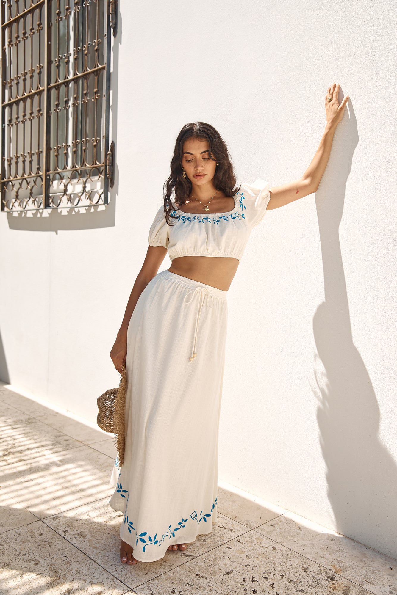 Ciao Bella Maxi Skirt Beige-Seaa Fashion