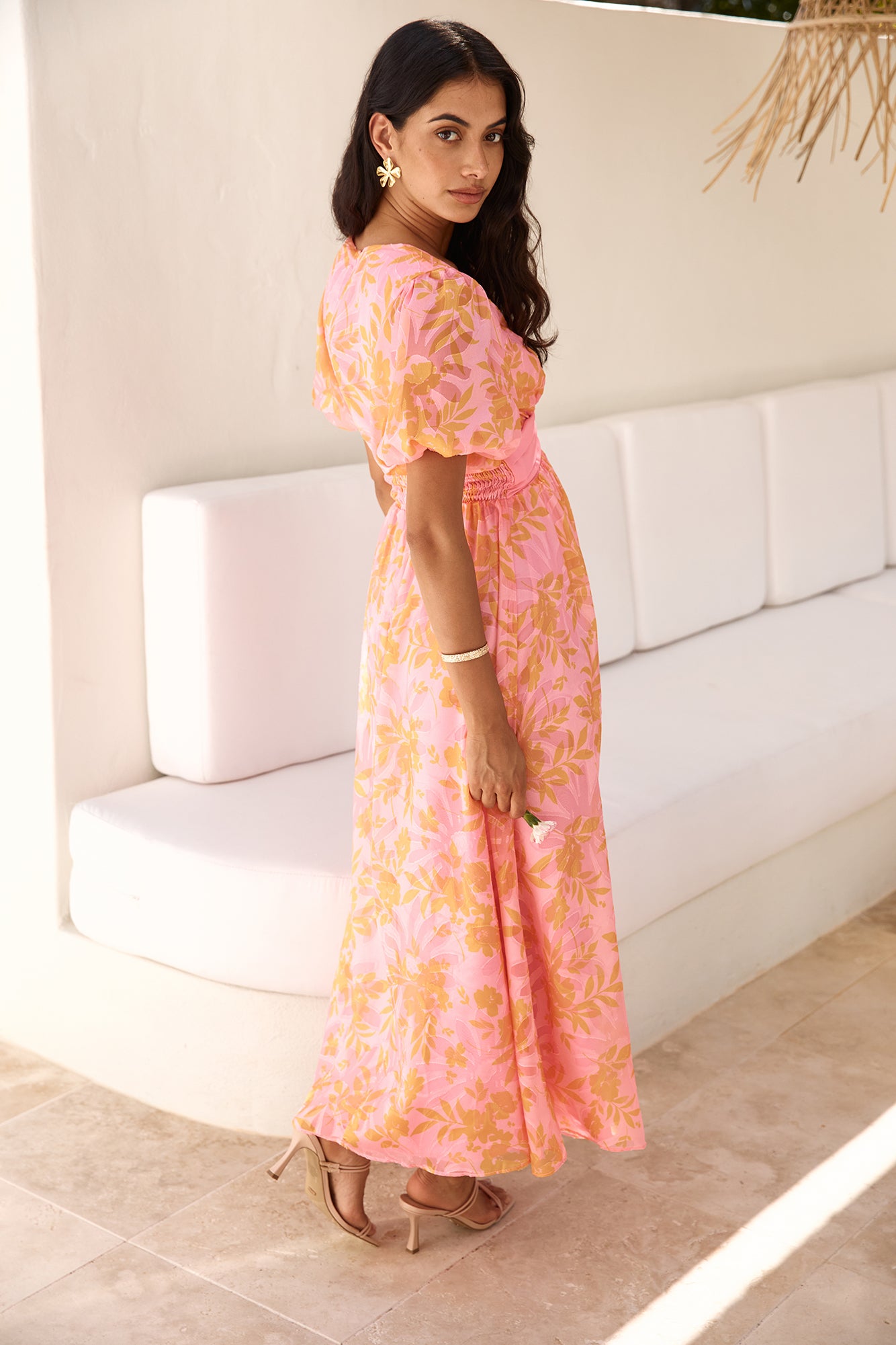 Best Wishes Maxi Dress Pink-Seaa Fashion