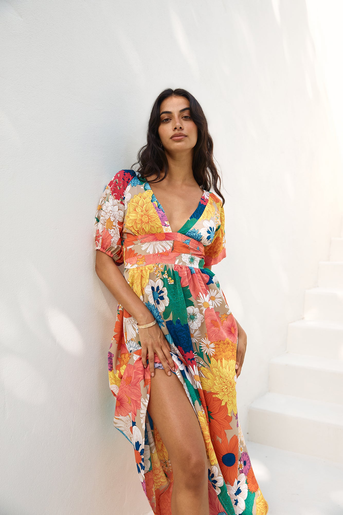 Garden Wedding Maxi Dress Multi-Seaa Fashion