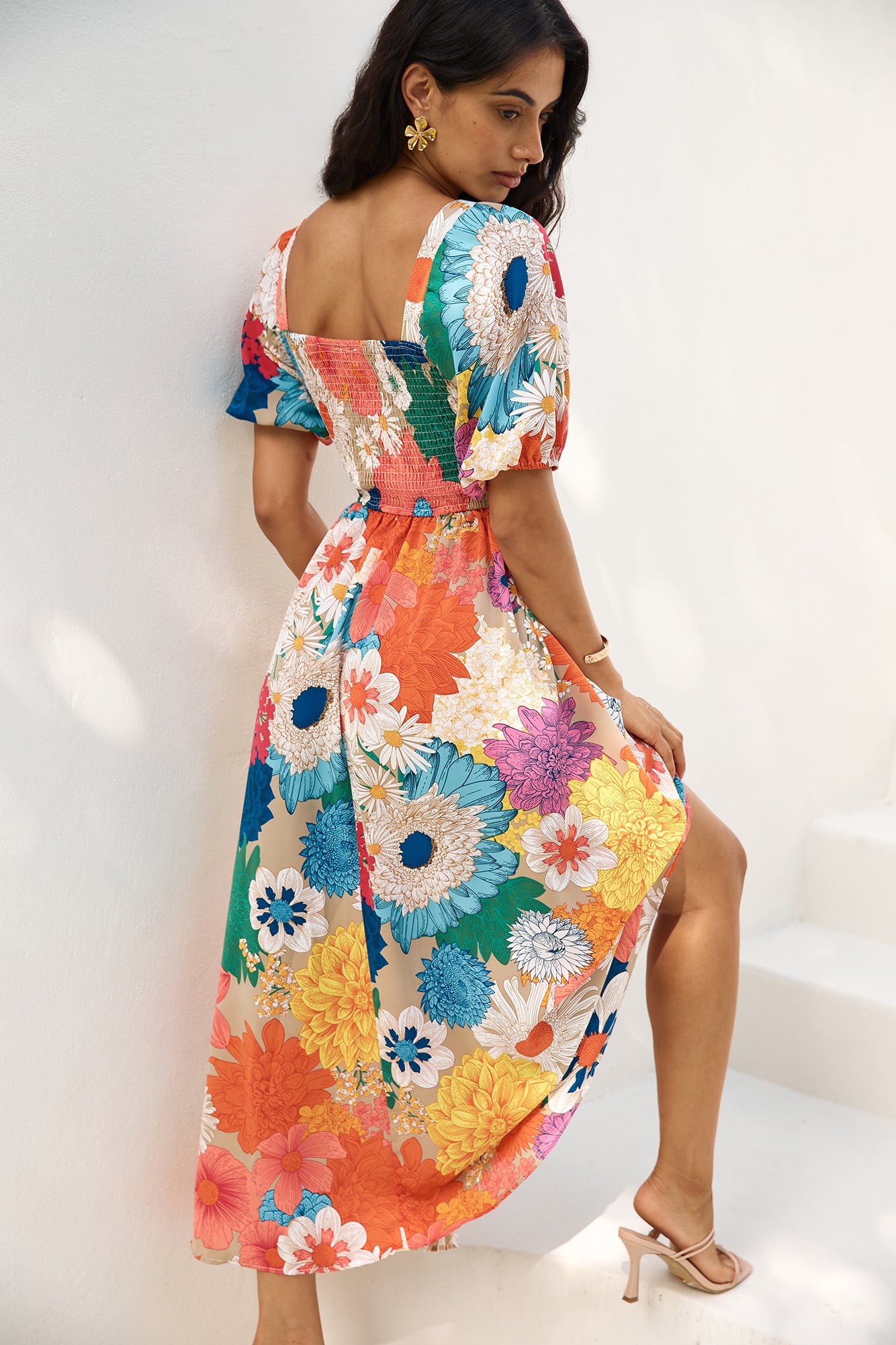 Garden Wedding Maxi Dress Multi-Seaa Fashion