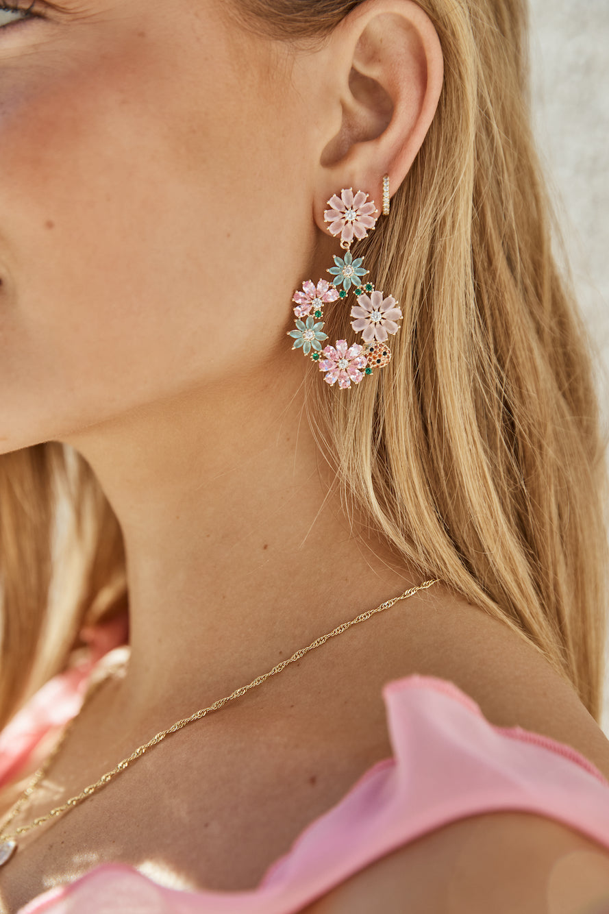 18k Gold Plated Blossom Magic Earrings Gold-Seaa Fashion