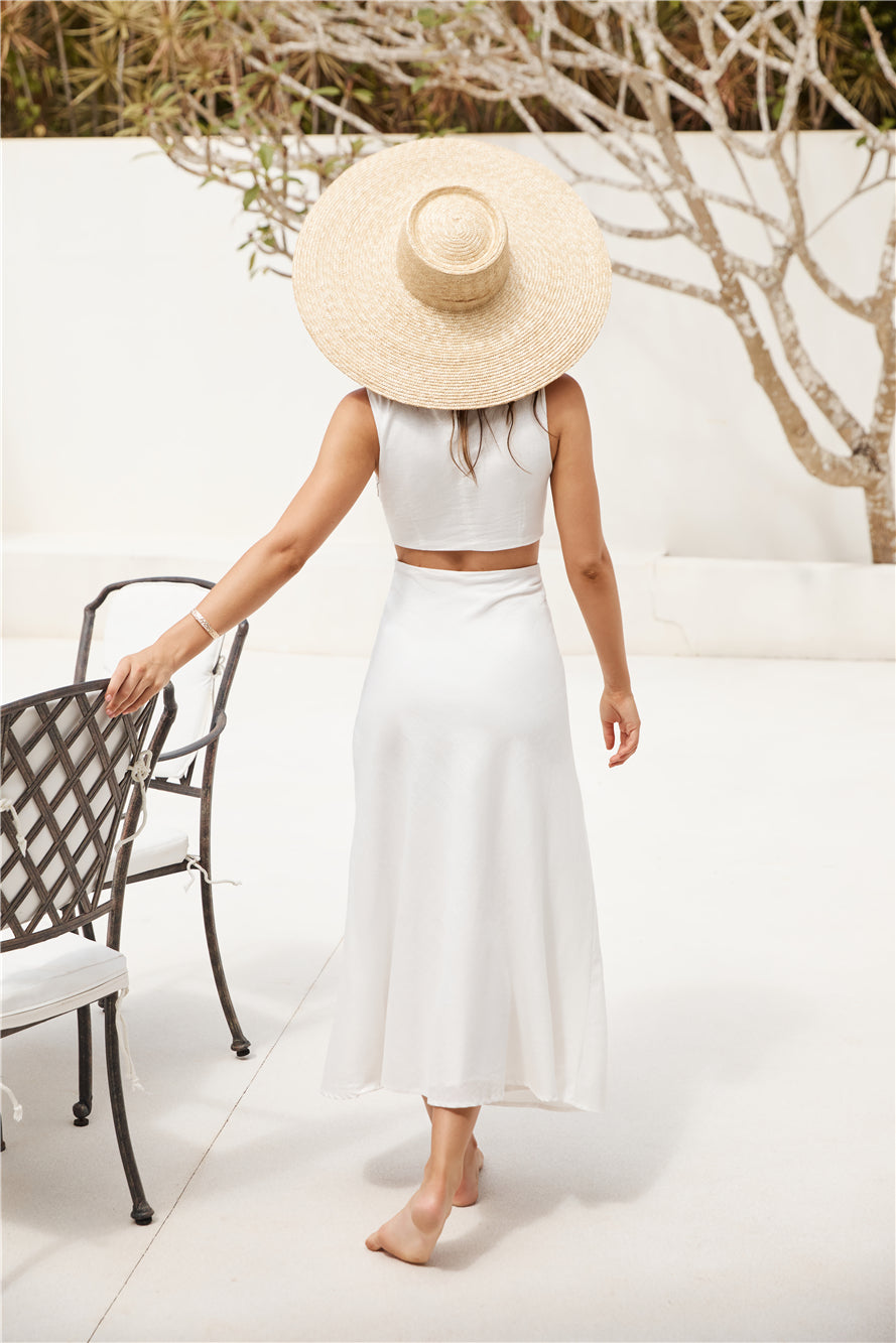 Fluttering Hearts Maxi Dress White-Seaa Fashion