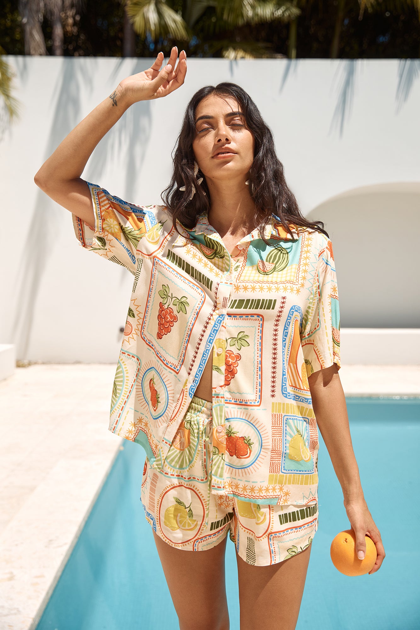 SEVEN WONDERS Agata Shirt Agata Print-Seaa Fashion