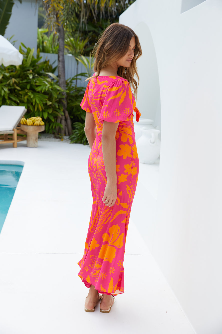 Summer Time Loving Midi Dress Pink-Seaa Fashion