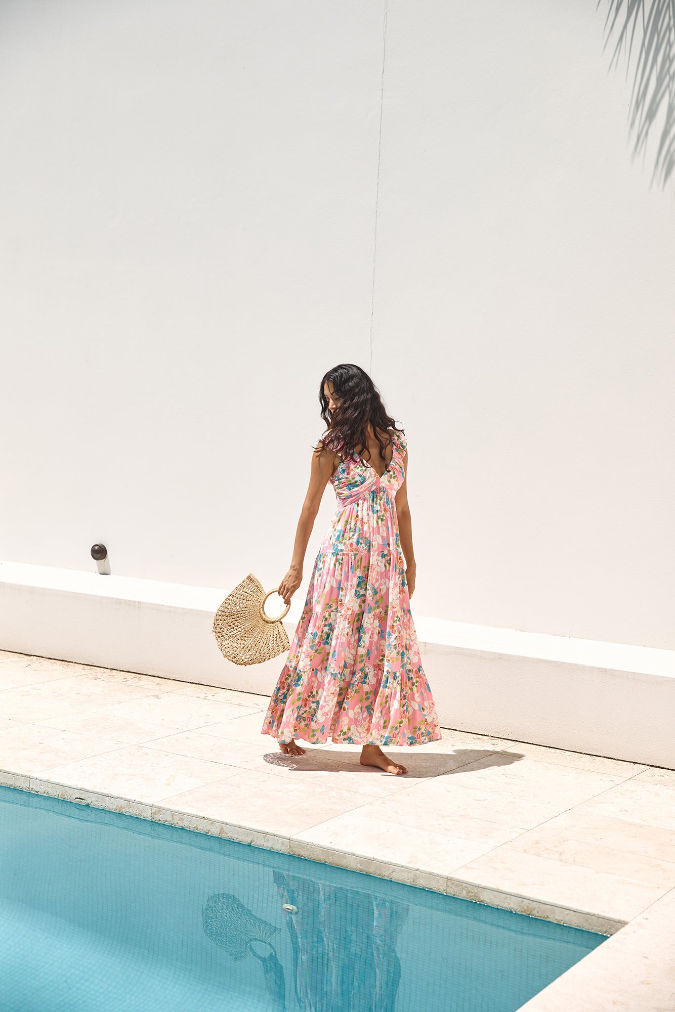 Blossoming Love Maxi Dress Pink-Seaa Fashion