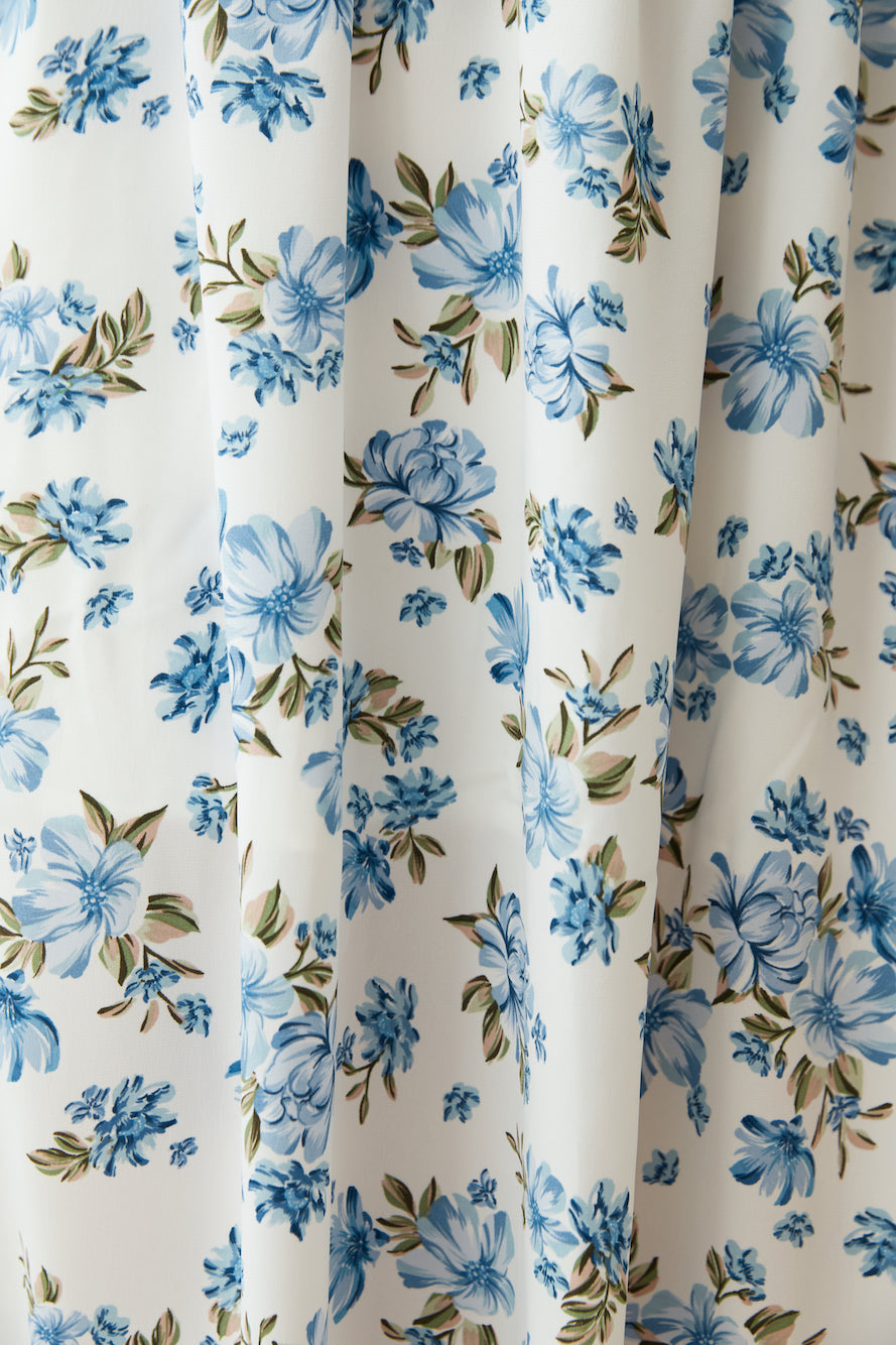 Cornflower Blooms Maxi Dress Blue-Seaa Fashion