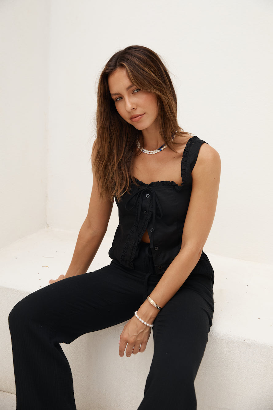 SNDYS Irene Pant Black-Seaa Fashion