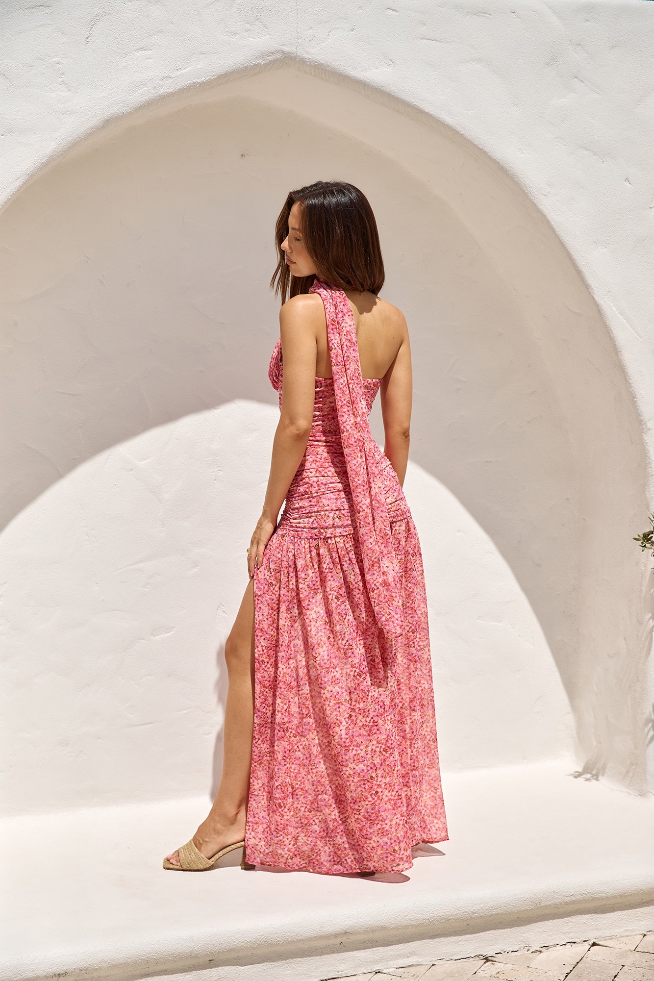What A Girl Loves Strapless Maxi Dress Pink-Seaa Fashion