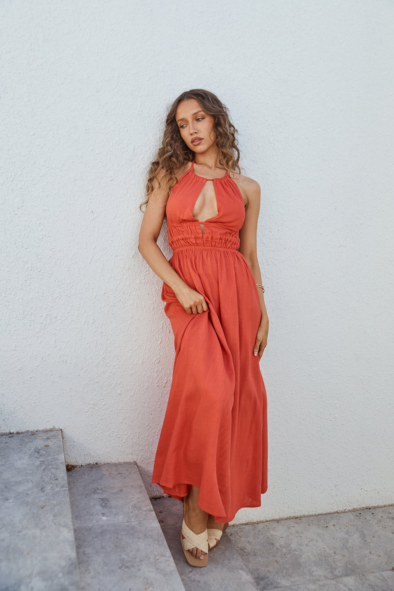 Feeling Spicy Maxi Dress Red-Seaa Fashion