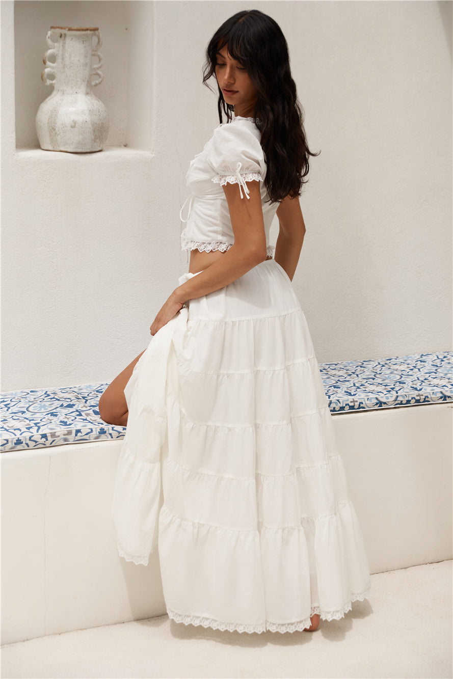 CHARLIE HOLIDAY Poppy Top White-Seaa Fashion