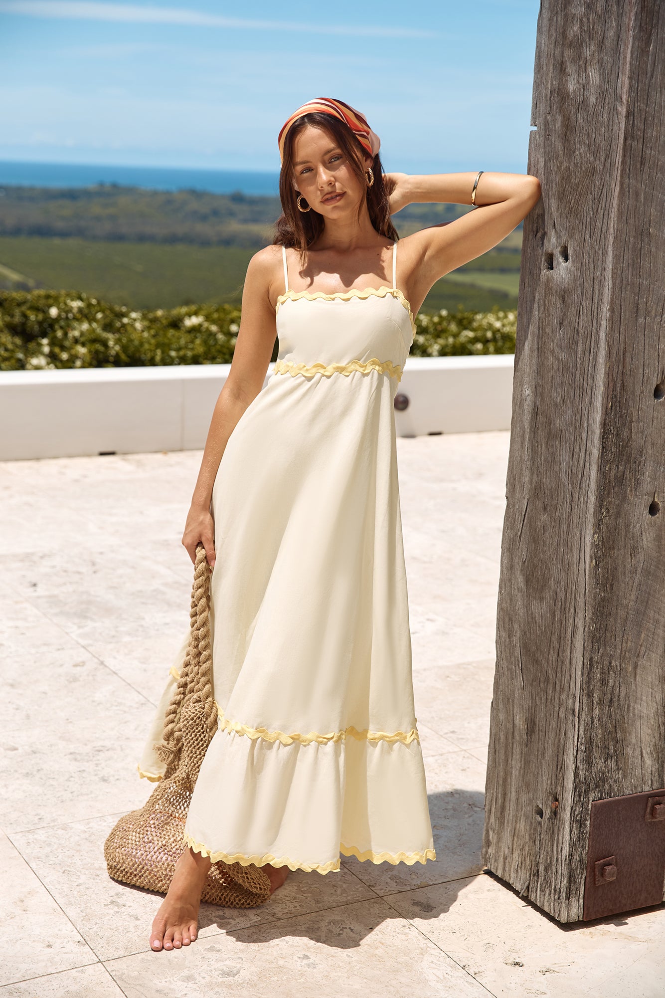 Fully Invested Maxi Dress Yellow-Seaa Fashion