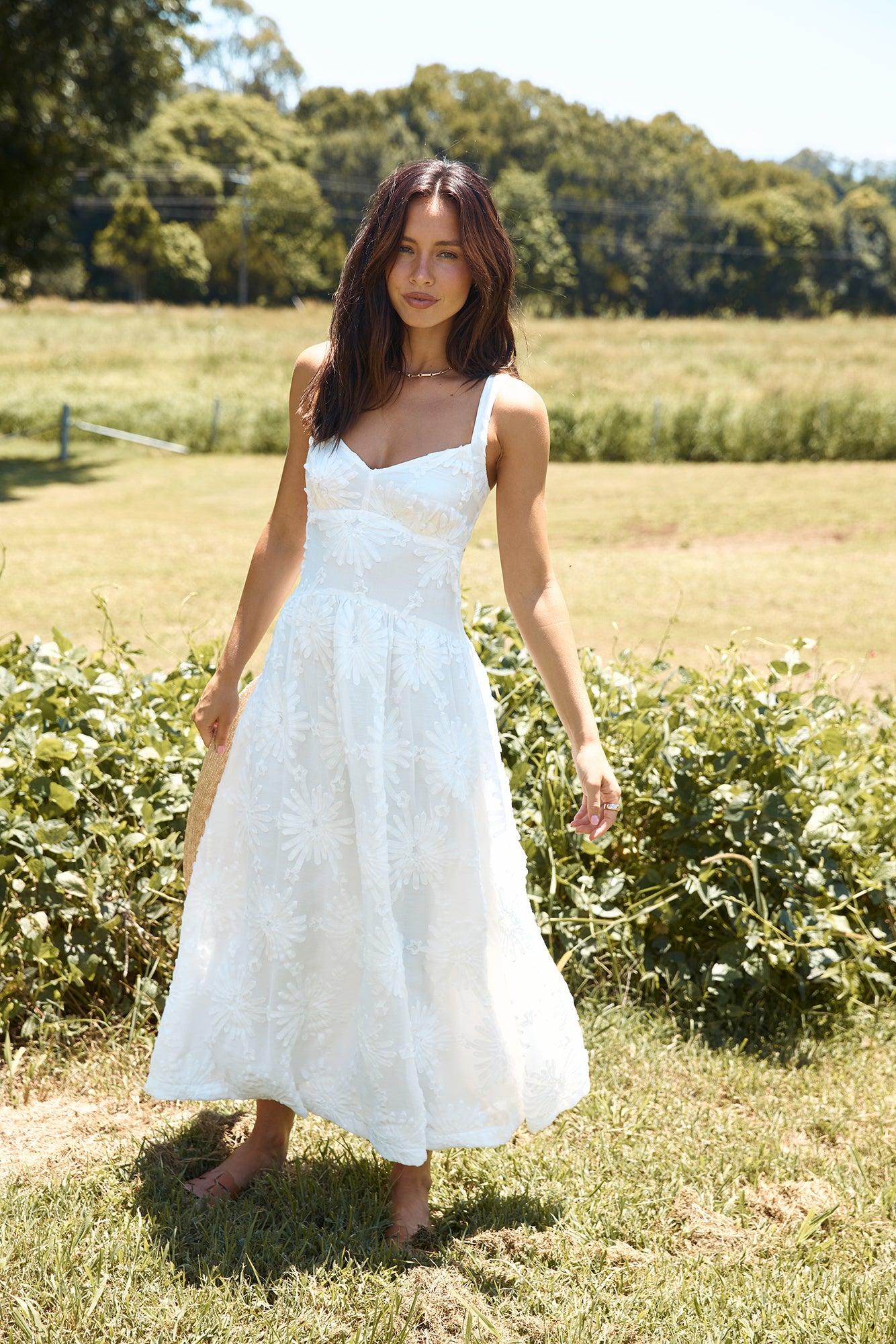 Porcelain Princess Maxi Dress White-Seaa Fashion