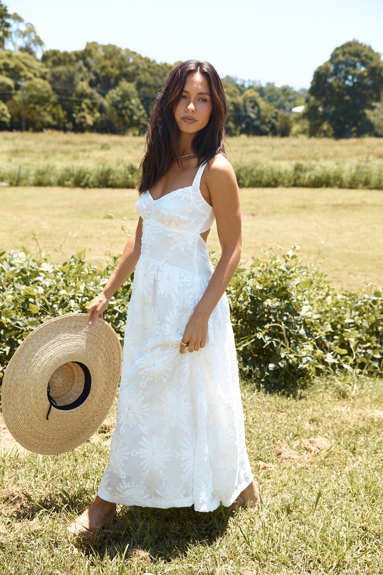 Porcelain Princess Maxi Dress White-Seaa Fashion