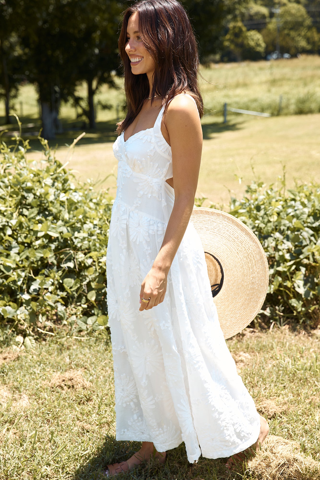 Porcelain Princess Maxi Dress White-Seaa Fashion