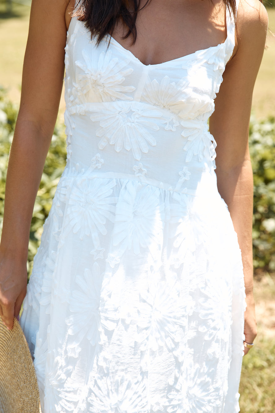 Porcelain Princess Maxi Dress White-Seaa Fashion