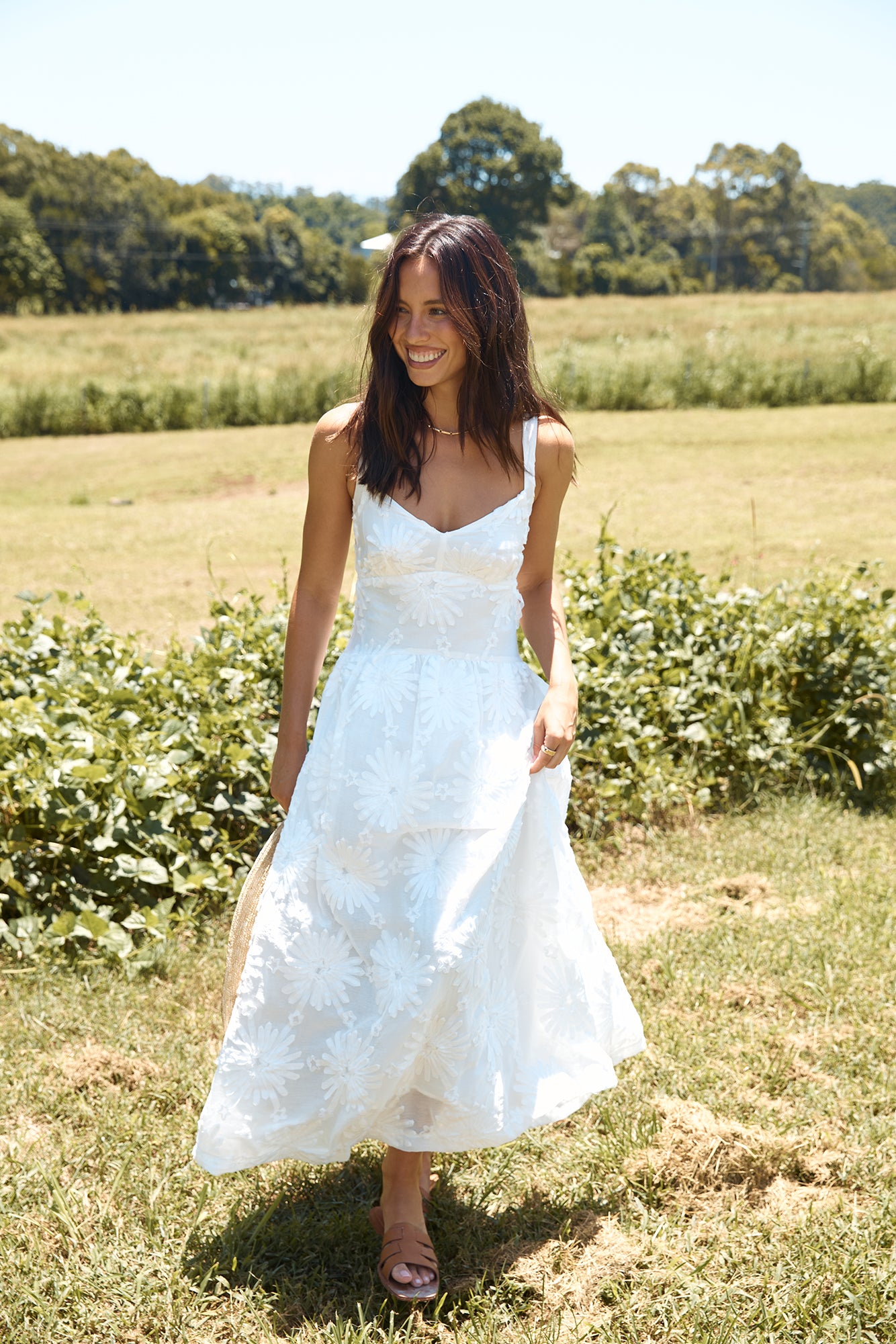 Porcelain Princess Maxi Dress White-Seaa Fashion