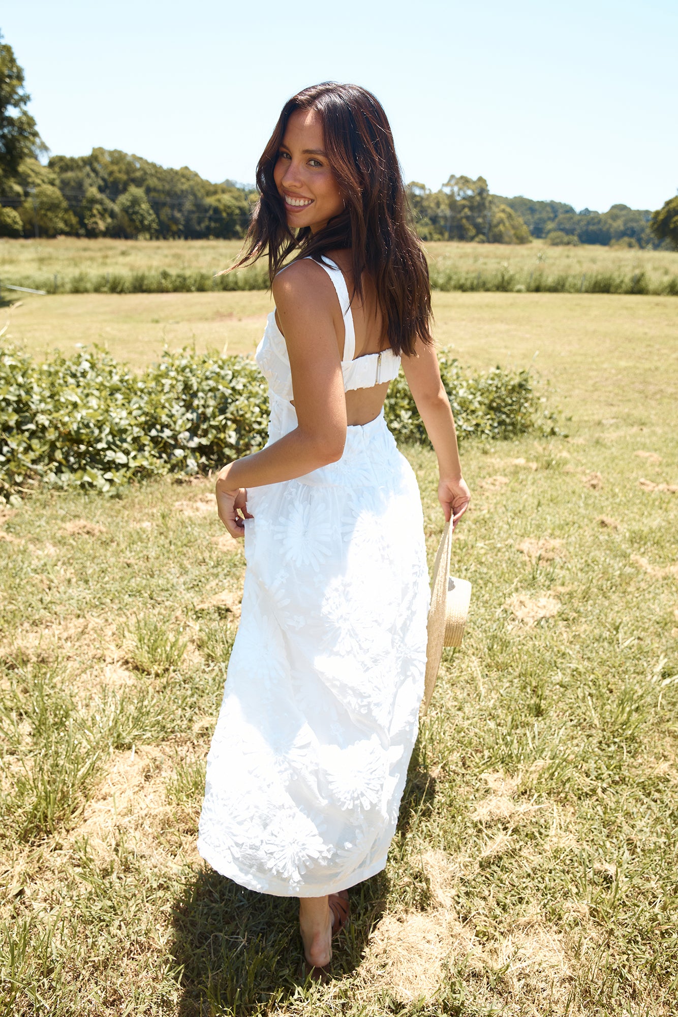 Porcelain Princess Maxi Dress White-Seaa Fashion