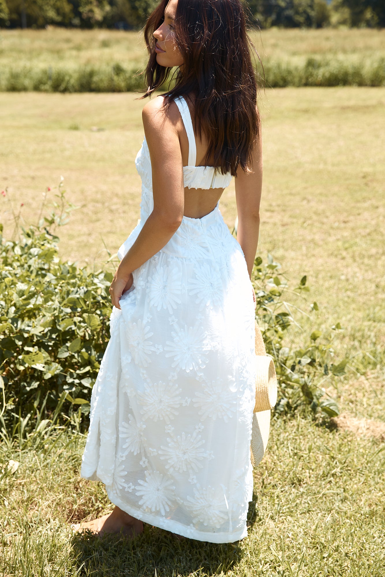 Porcelain Princess Maxi Dress White-Seaa Fashion