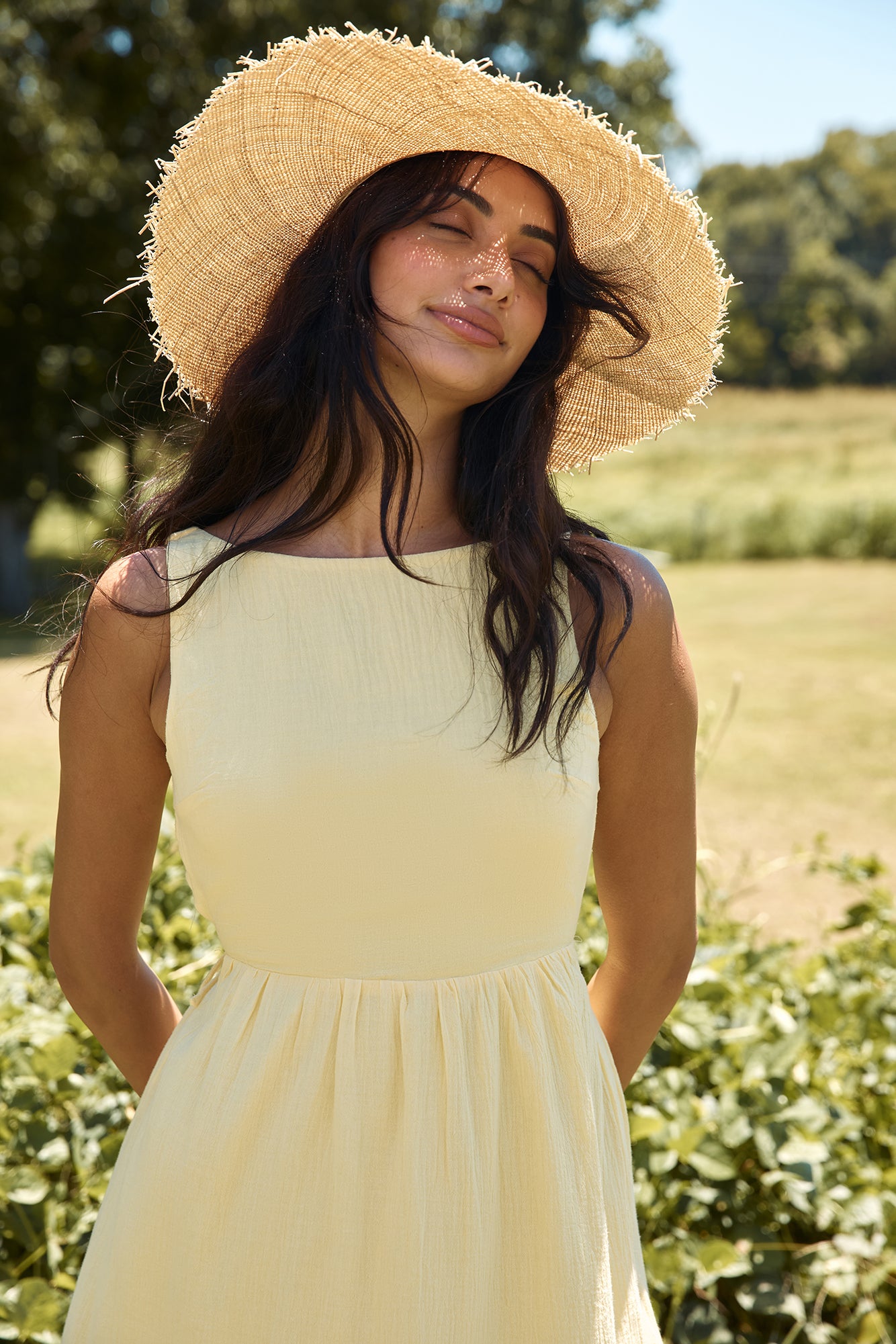 With The Wind Midi Dress Yellow-Seaa Fashion