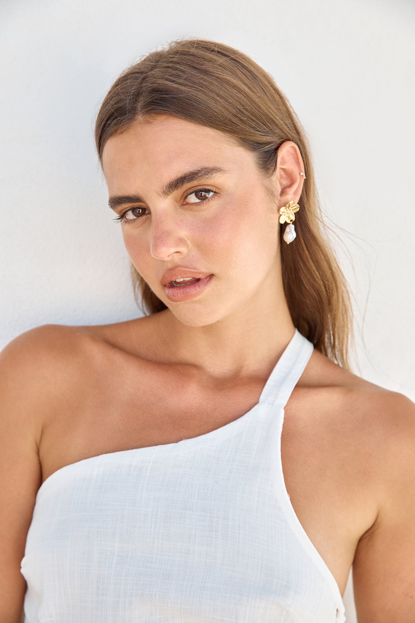 18K Gold Plated Exotic Retreat Earrings Gold-Seaa Fashion