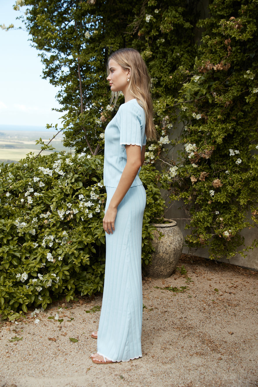 Esther Knit Top Blue-Seaa Fashion