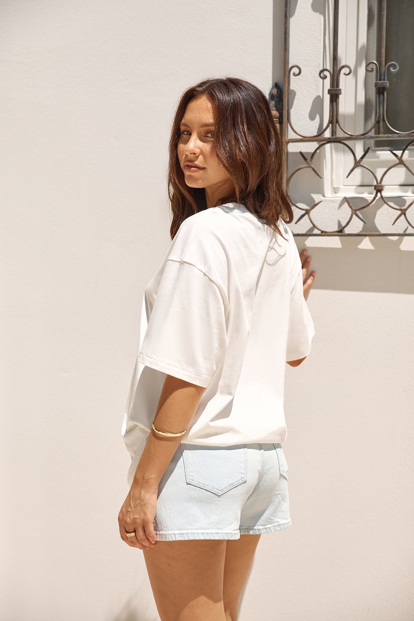 WRANGLER Solar Wings Slouch Tee Vintage White-Seaa Fashion