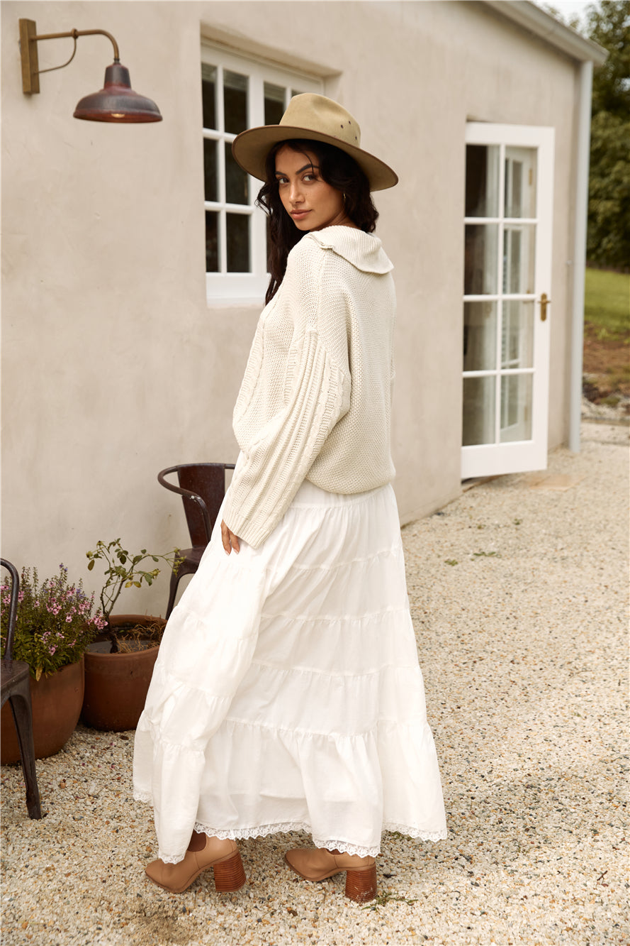 For Real Knit Jumper Beige-Seaa Fashion