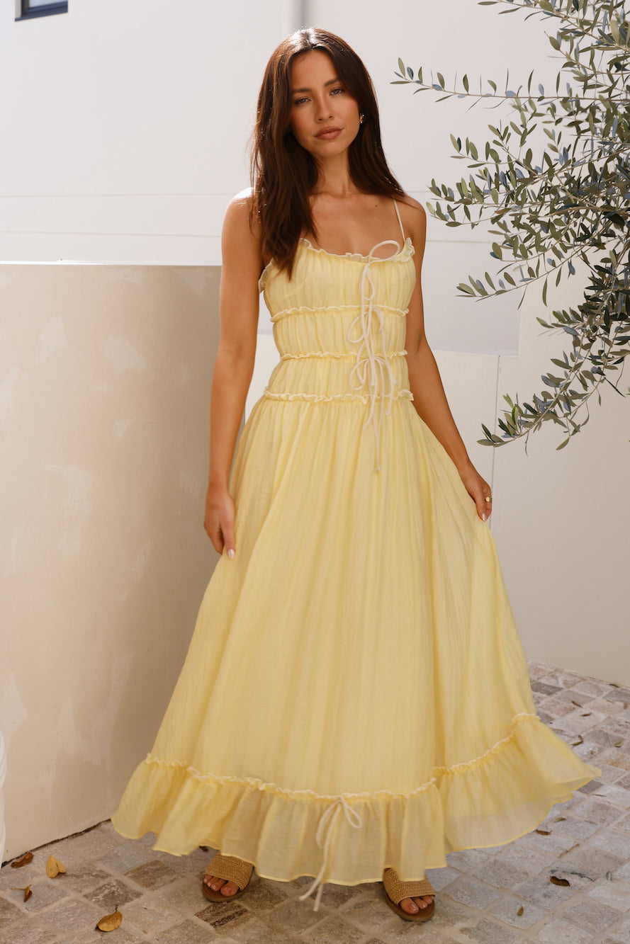 Understand It Maxi Dress Yellow-Seaa Fashion