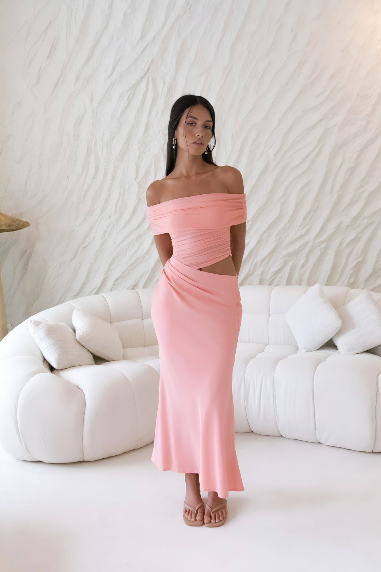 Coastal Reverie Maxi Dress Pink-Seaa Fashion