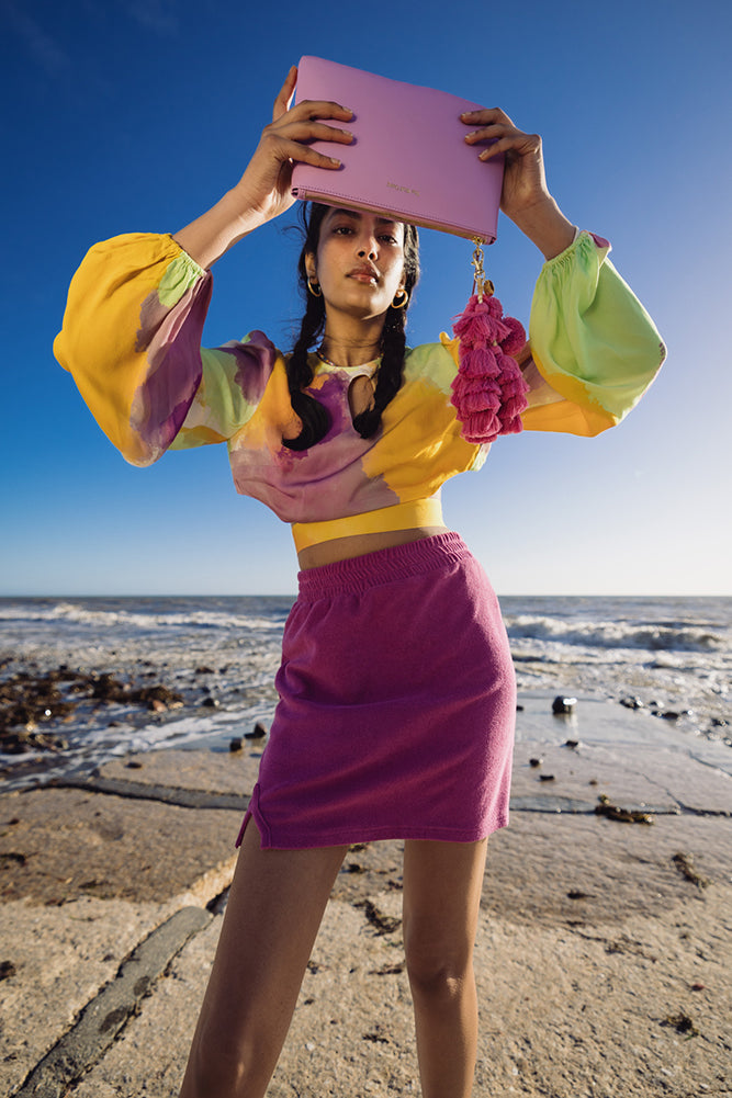 THE WOLF GANG Bedouin Clutch Grape-Seaa Fashion