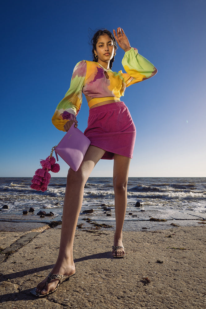 THE WOLF GANG Bedouin Clutch Grape-Seaa Fashion