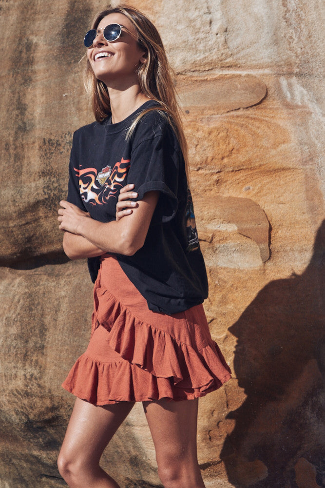 Valencia Skirt Rust-Seaa Fashion
