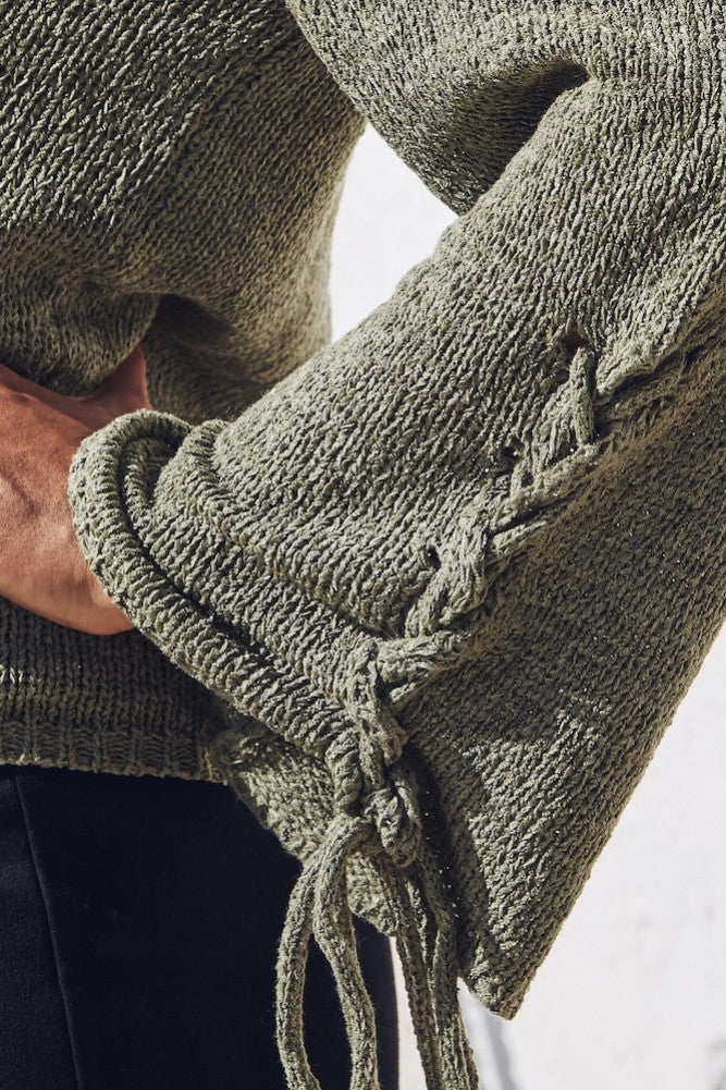 Fan Club Knit Khaki-Seaa Fashion