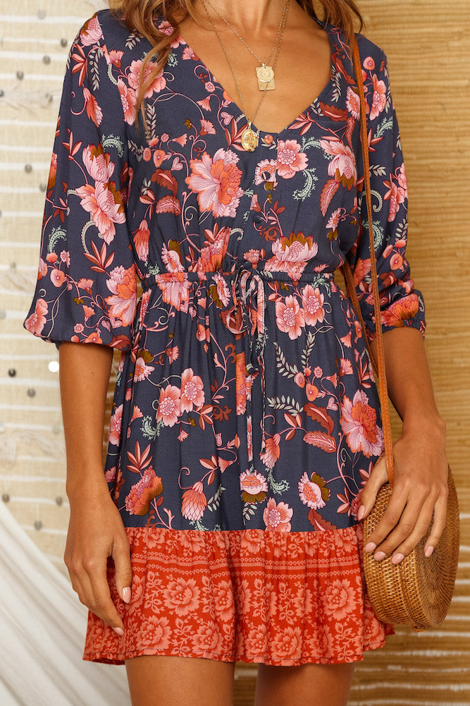 Parakeet Dress Navy-Seaa Fashion