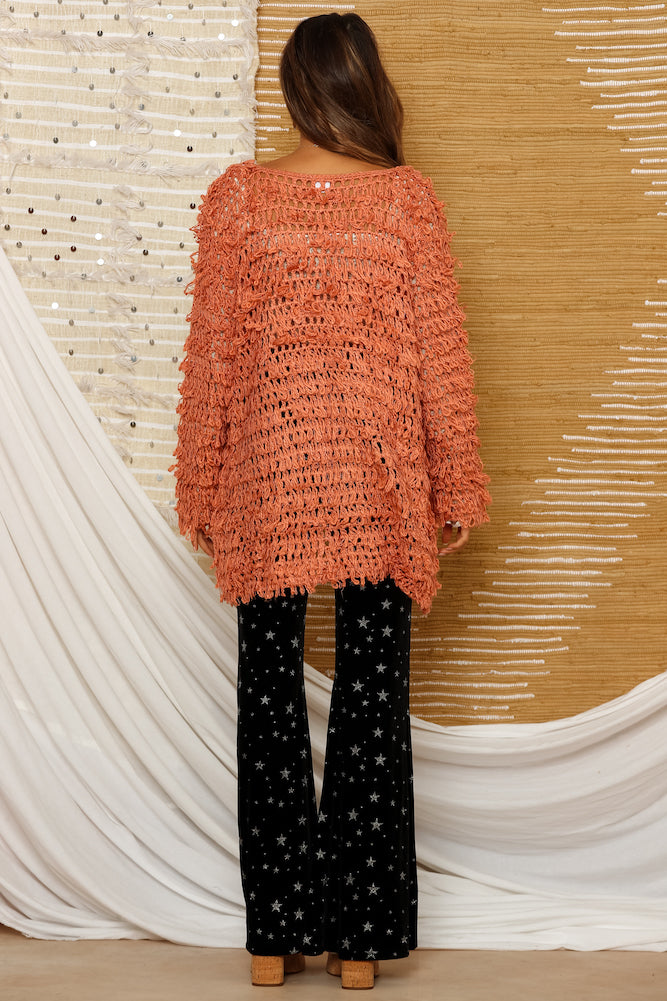 Crosley Knit Cardigan Rose-Seaa Fashion