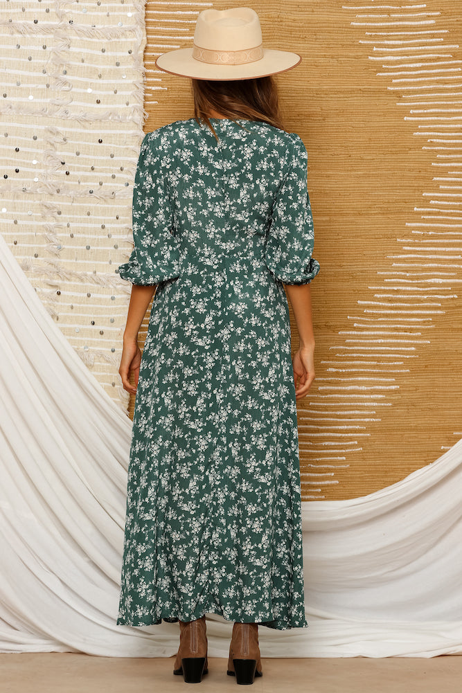 Meadowlake Maxi Dress Green-Seaa Fashion