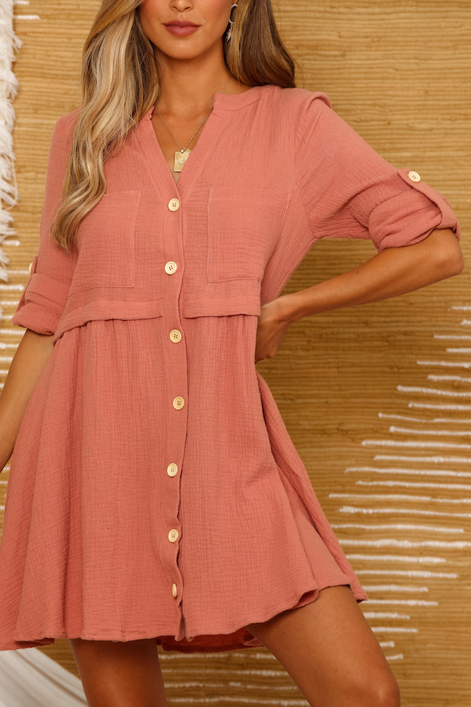 Cascada Dress Rose-Seaa Fashion